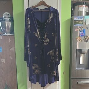 Purple Velvet Dress